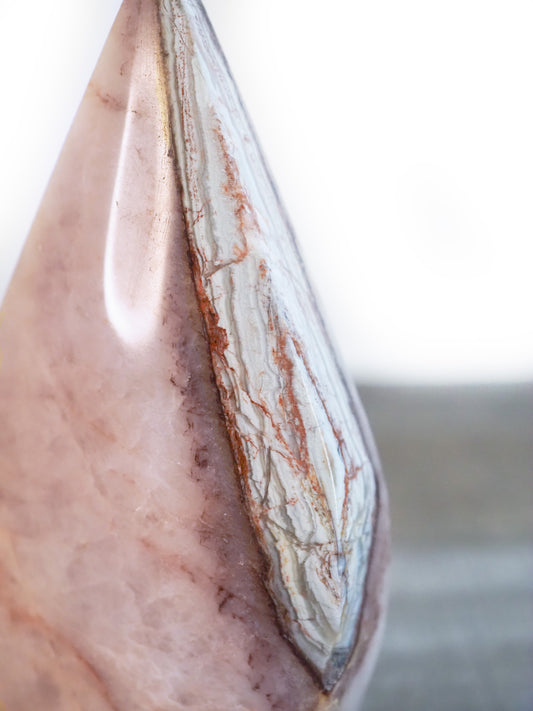 Amethyst and Banded Agate Flame F