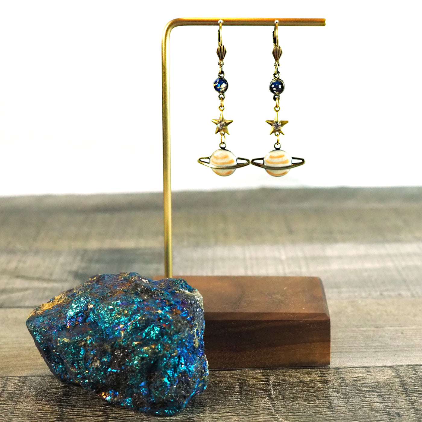 Celestial Bodies Crystal Galaxy Earrings