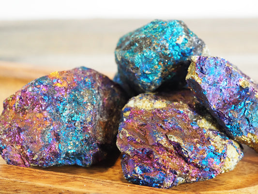 Large Chalcopyrite Peacock Ore Specimen