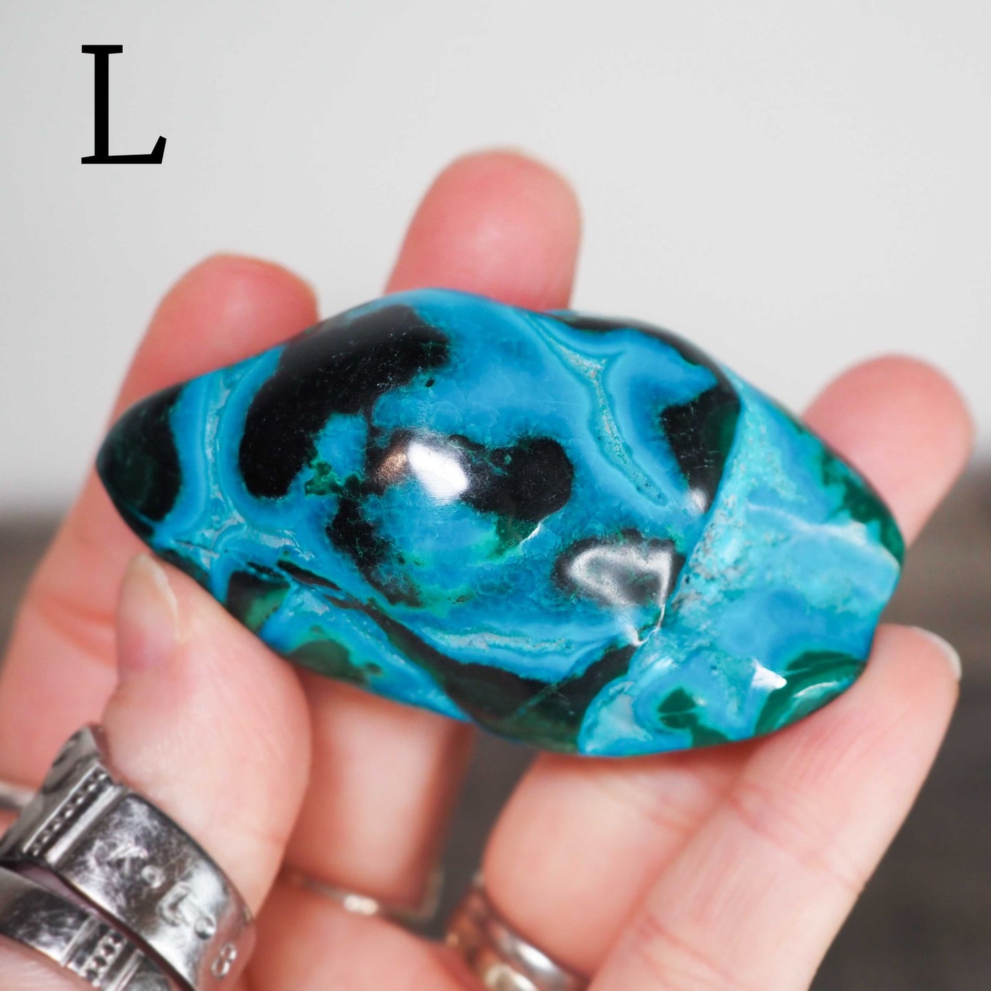 Chrysocolla and Malachite Freeforms I-M