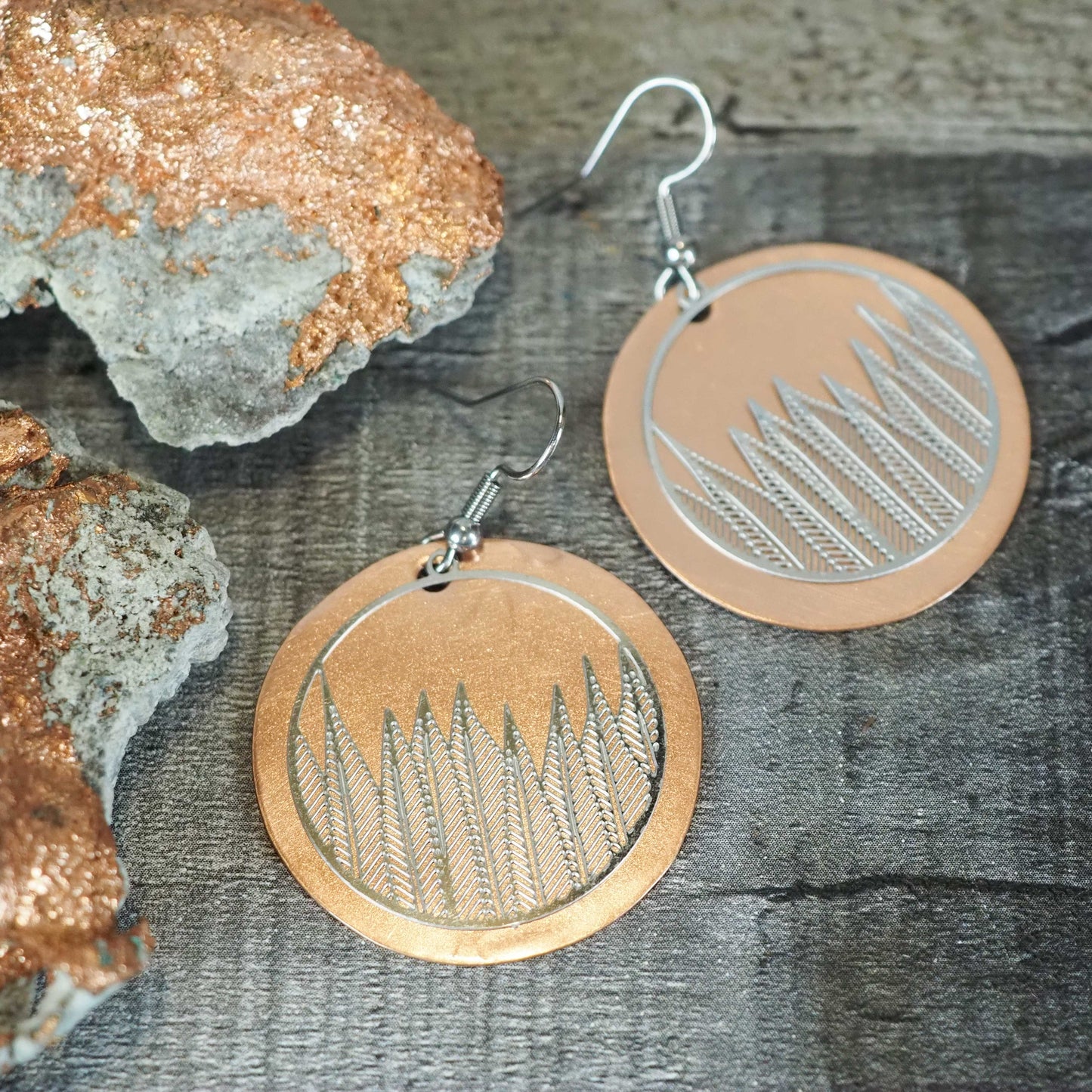 Copper Forest Earrings