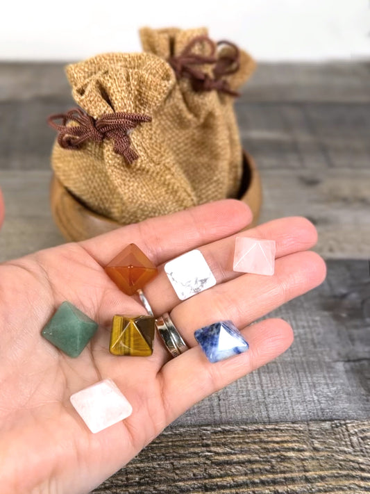 Mini Crystal Pyramid Set of 7