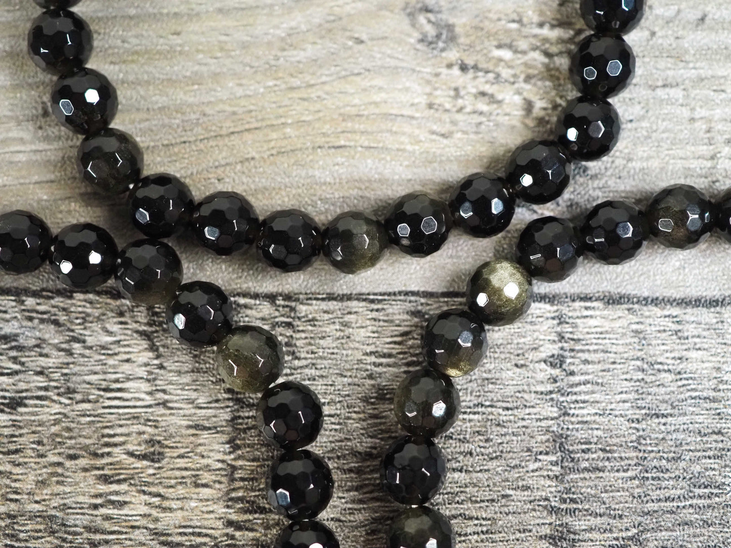 Gold Sheen Obsidian Bracelet