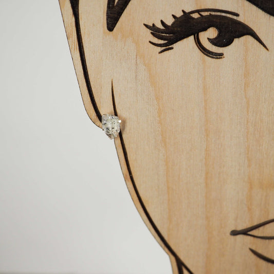 Herkimer Diamond Quartz Stud Earrings