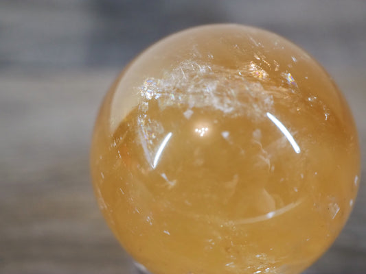 Honey Calcite Sphere B