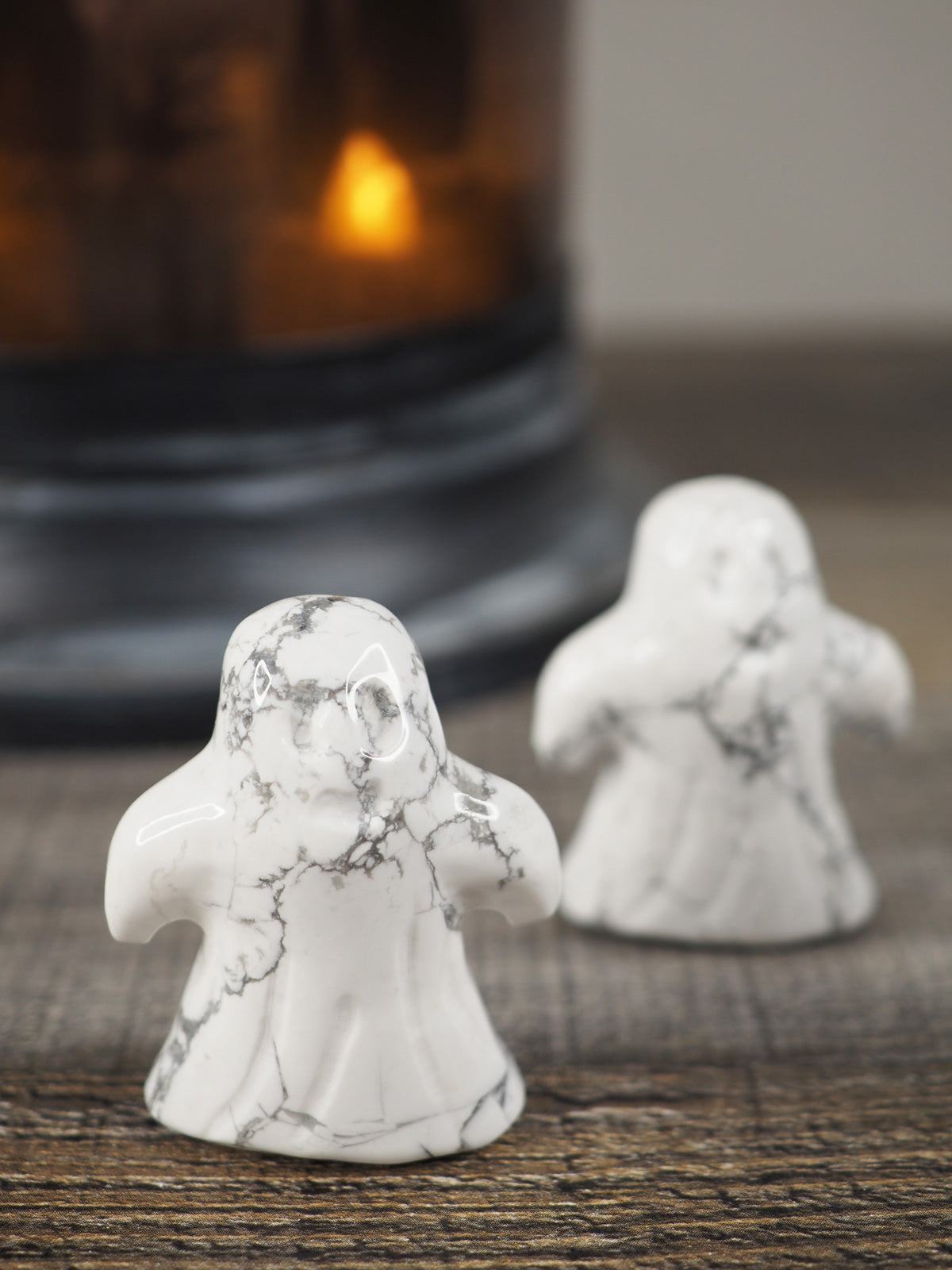 Howlite Ghost Carvings