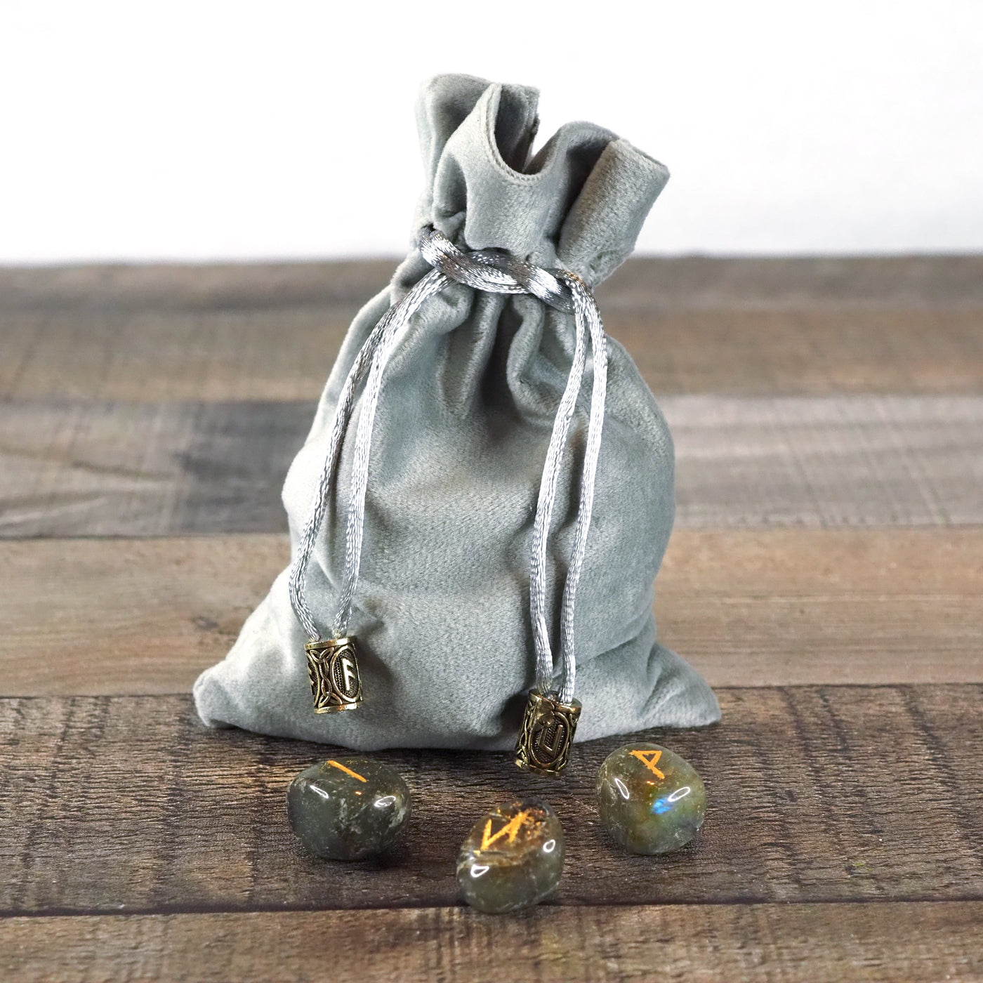 Elder Futhark Handmade Labradorite Rune Set