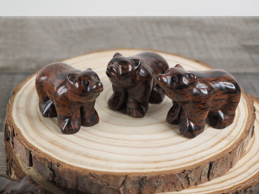 Mahogany Obsidian Mini Bear Carvings (Copy)