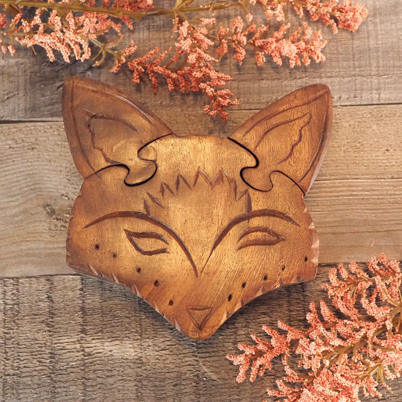 Fox Puzzle Box