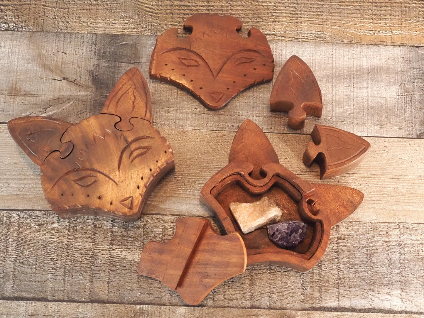 Fox Puzzle Box