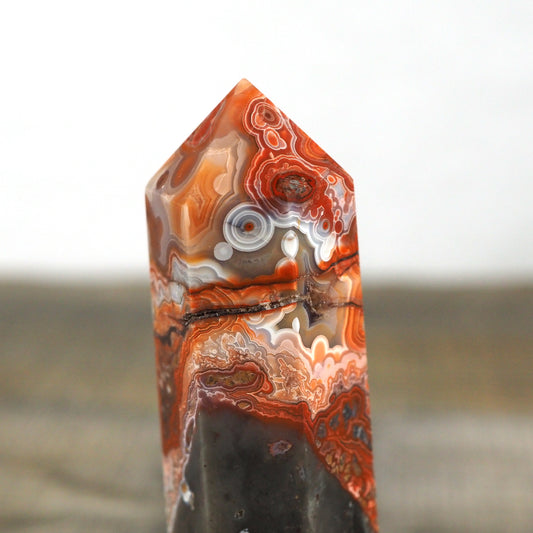 Mexican "Crazy Lace" Agate Medium Tower A