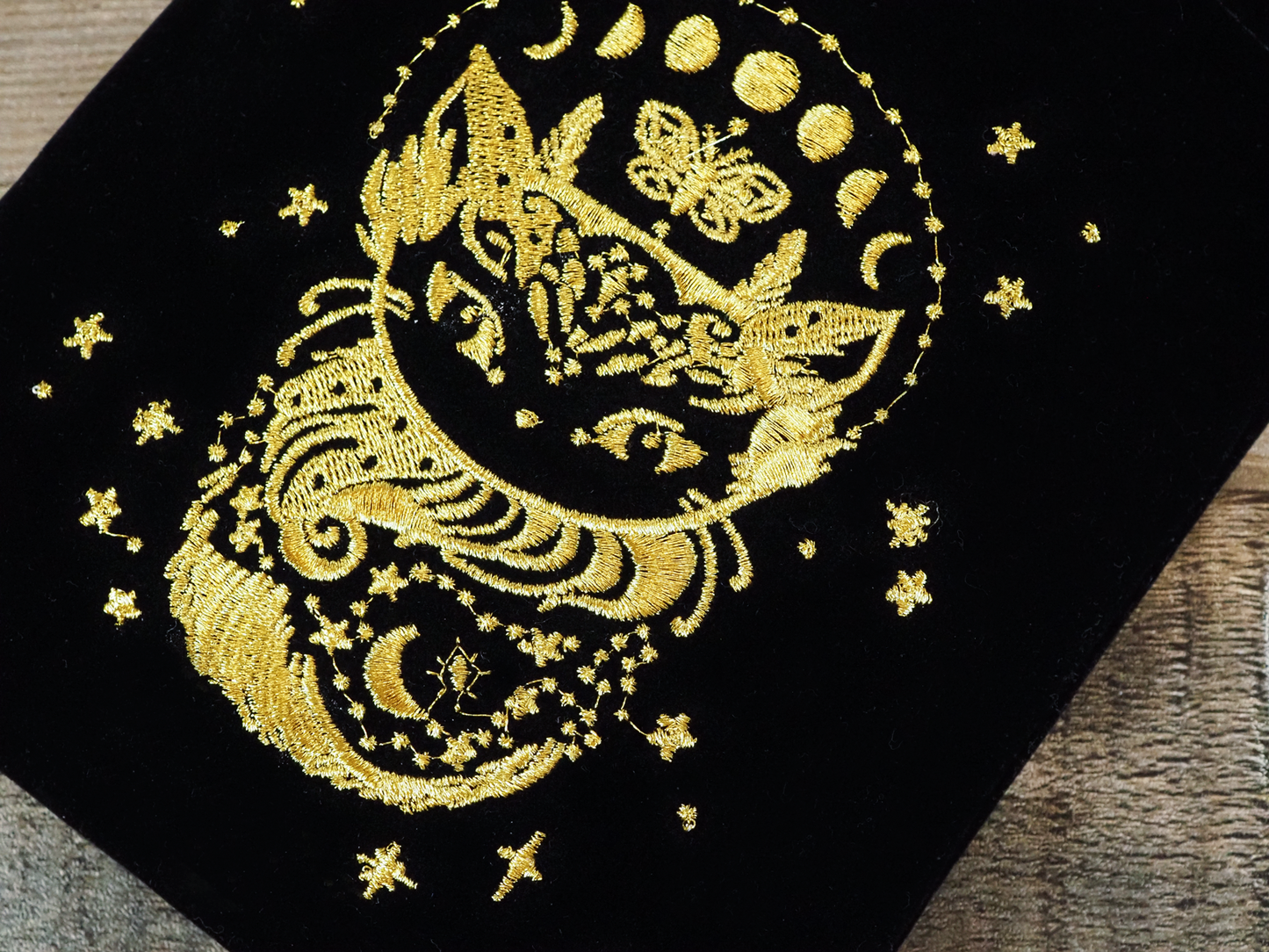 Moon Cat Tarot Pouch by Nicole Piar
