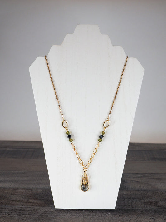 Shooting Star Sericho Pallasite Meteorite Necklace