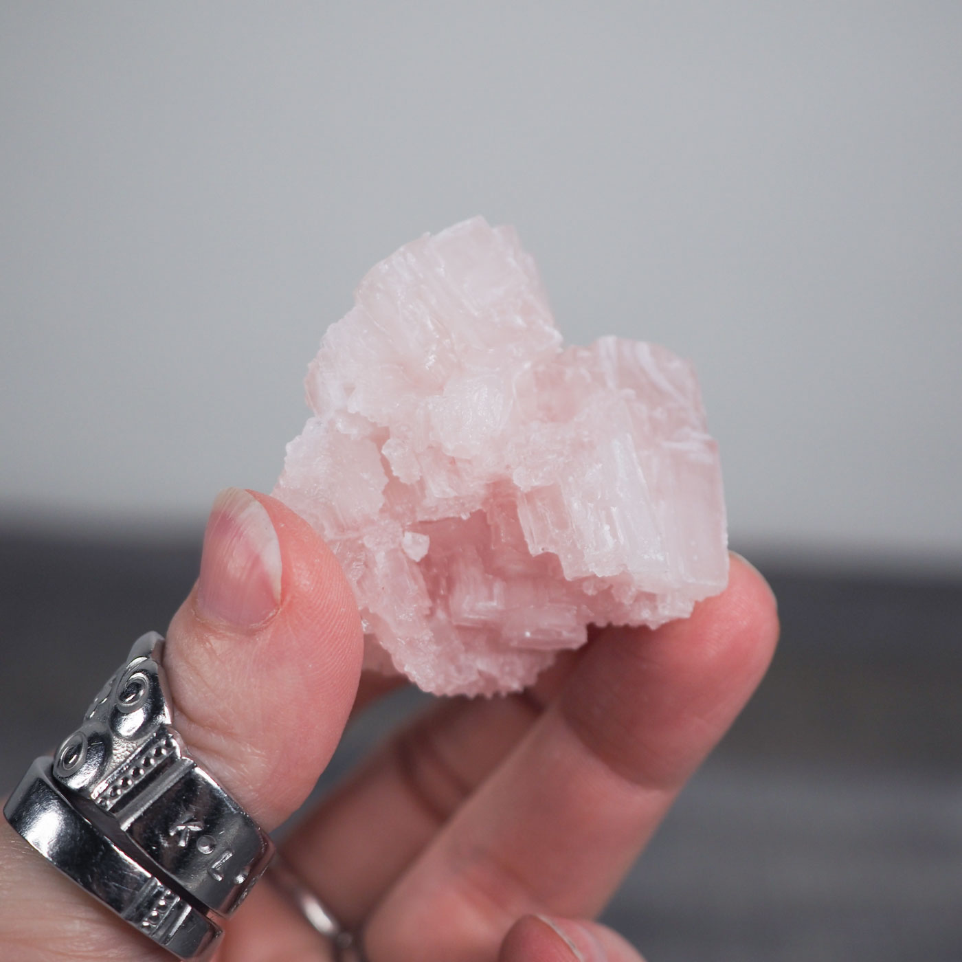 Searles Lake Pink Halite Cluster N