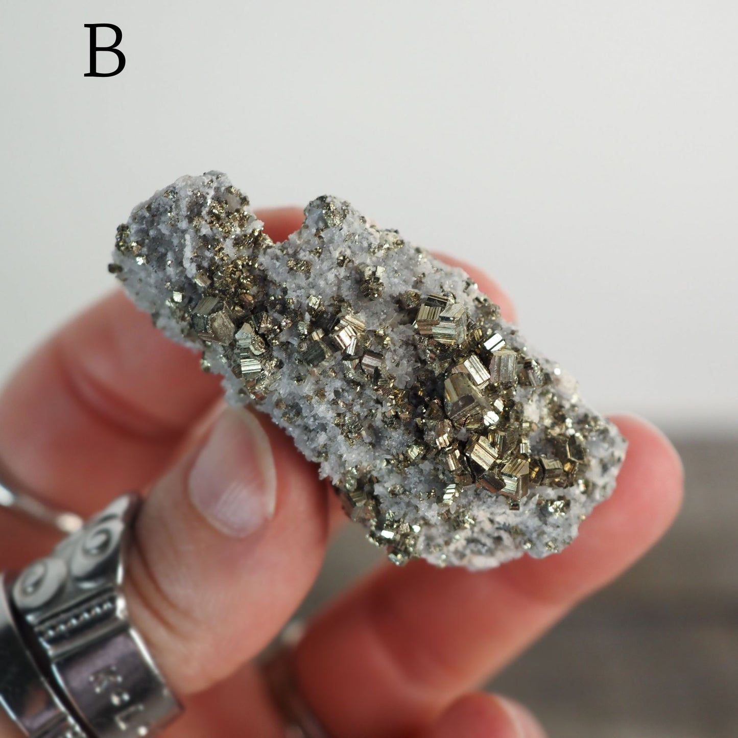 Quartz in Pyrite Specimen from Peru - You Choose!