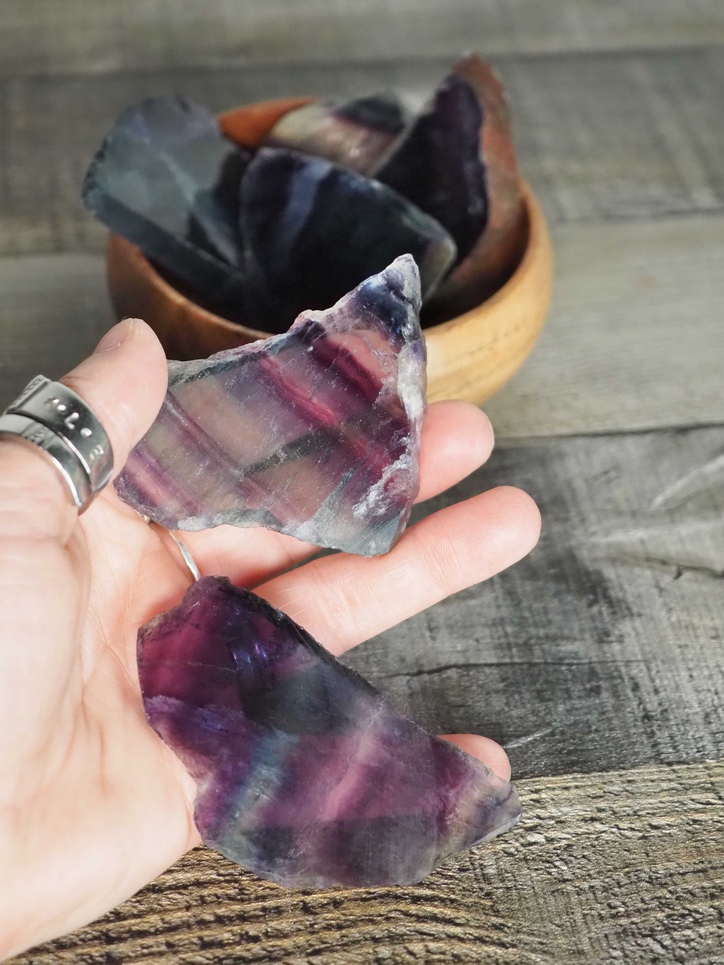 Rainbow Fluorite Mini Slabs