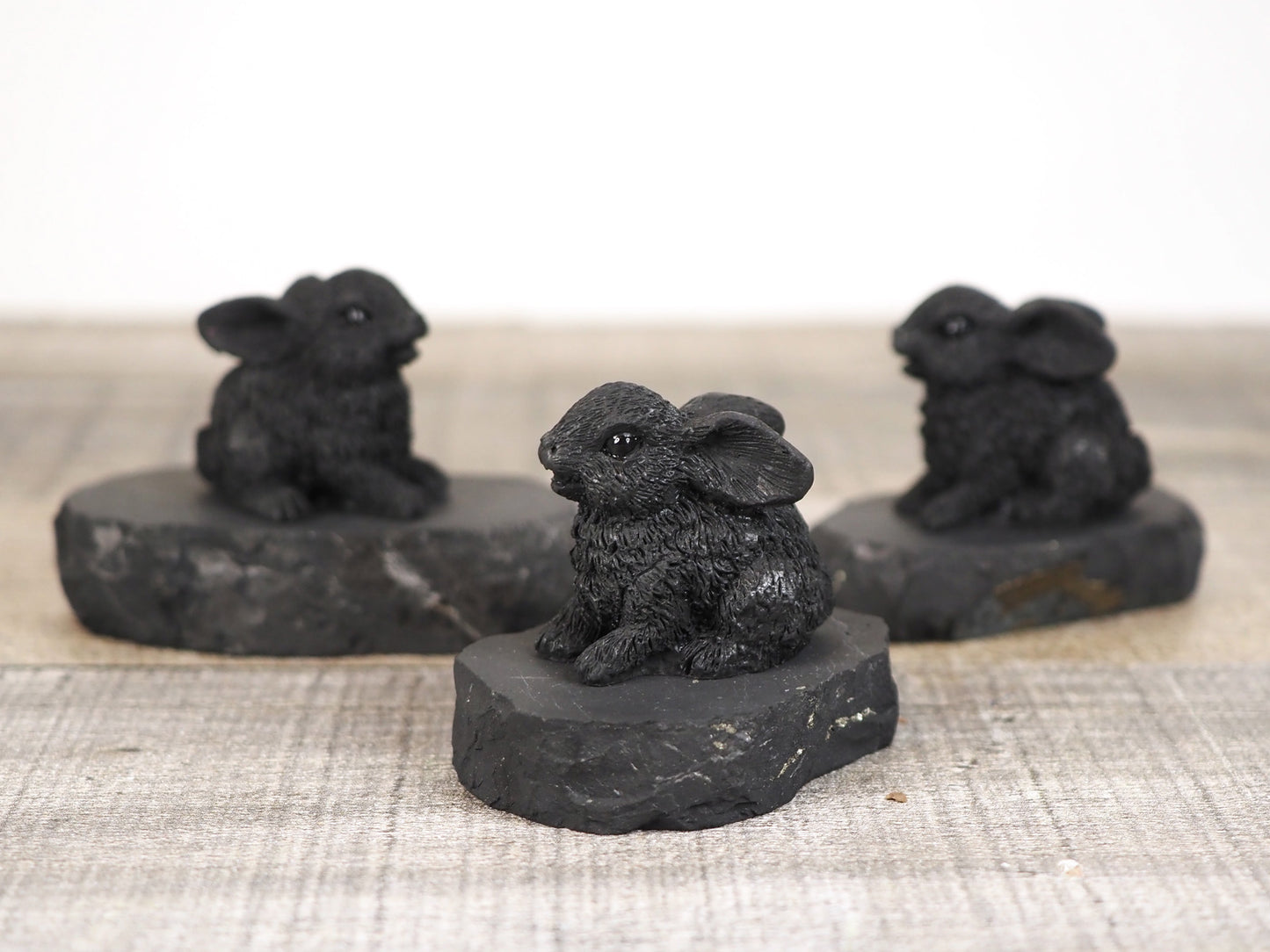 Shungite Bunny Carving