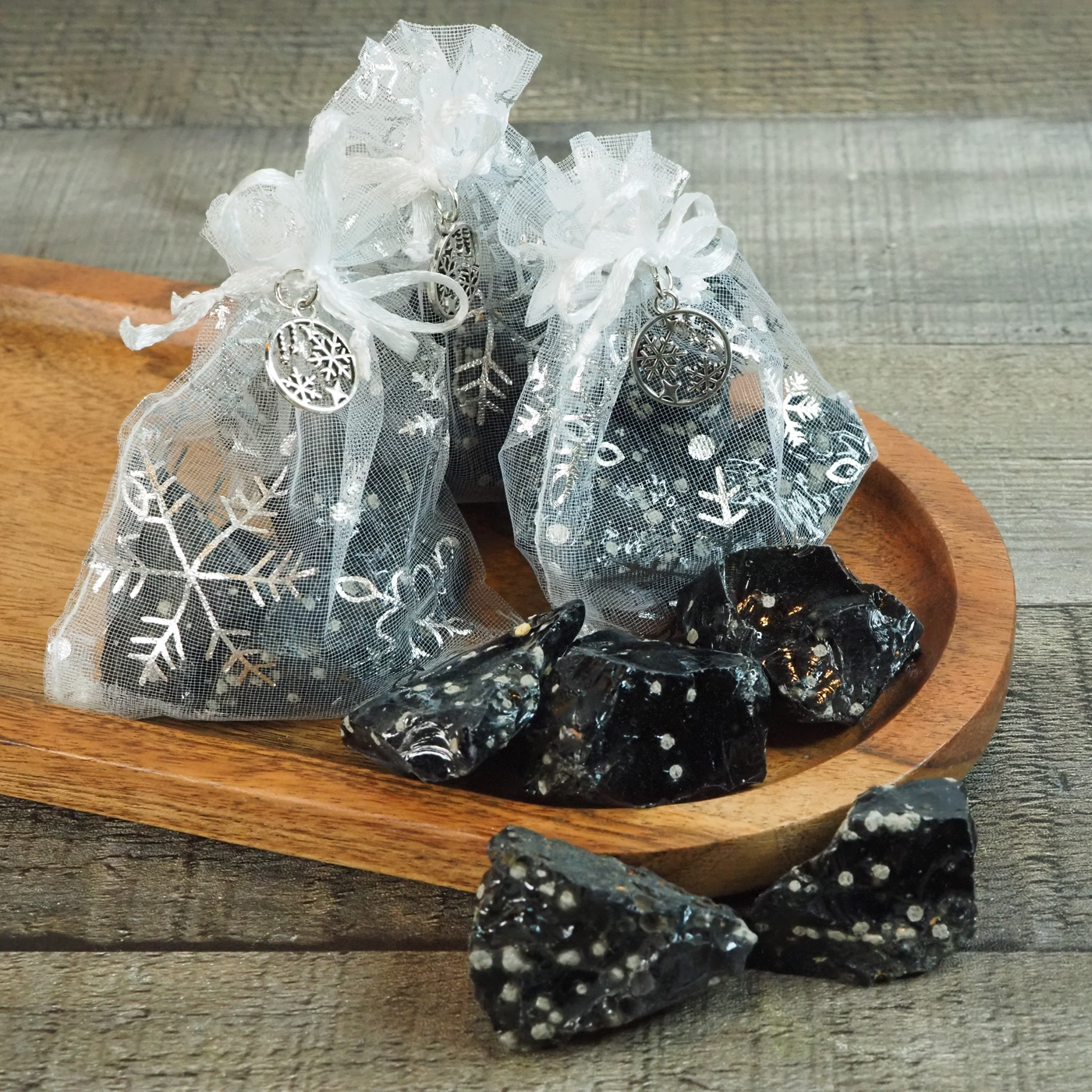 Snowflake Obsidian Magic Sacks