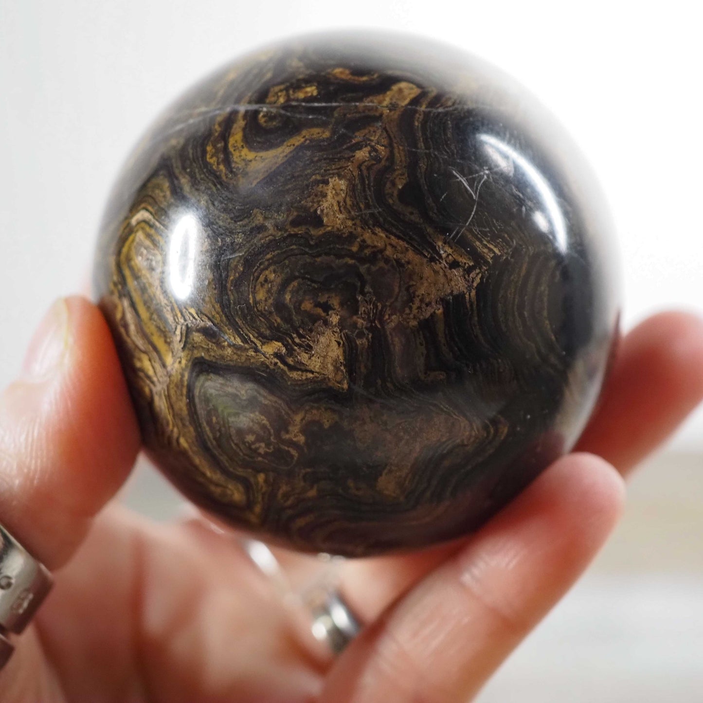 Peruvian Stromatolite Sphere - D