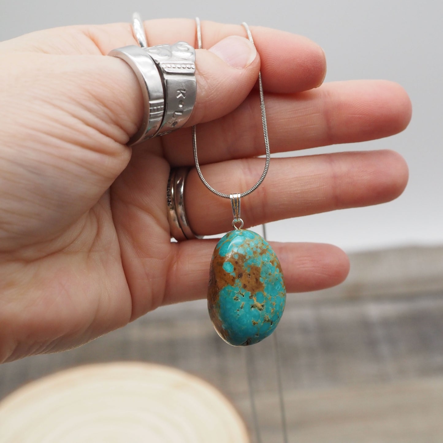 Turquoise Pendants from Number 8 Mine in Nevada