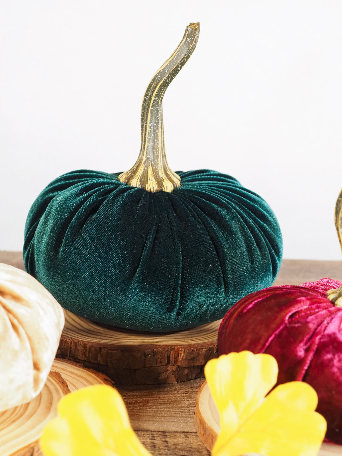 Handmade Velvet Pumpkin Set - Jewel Collection