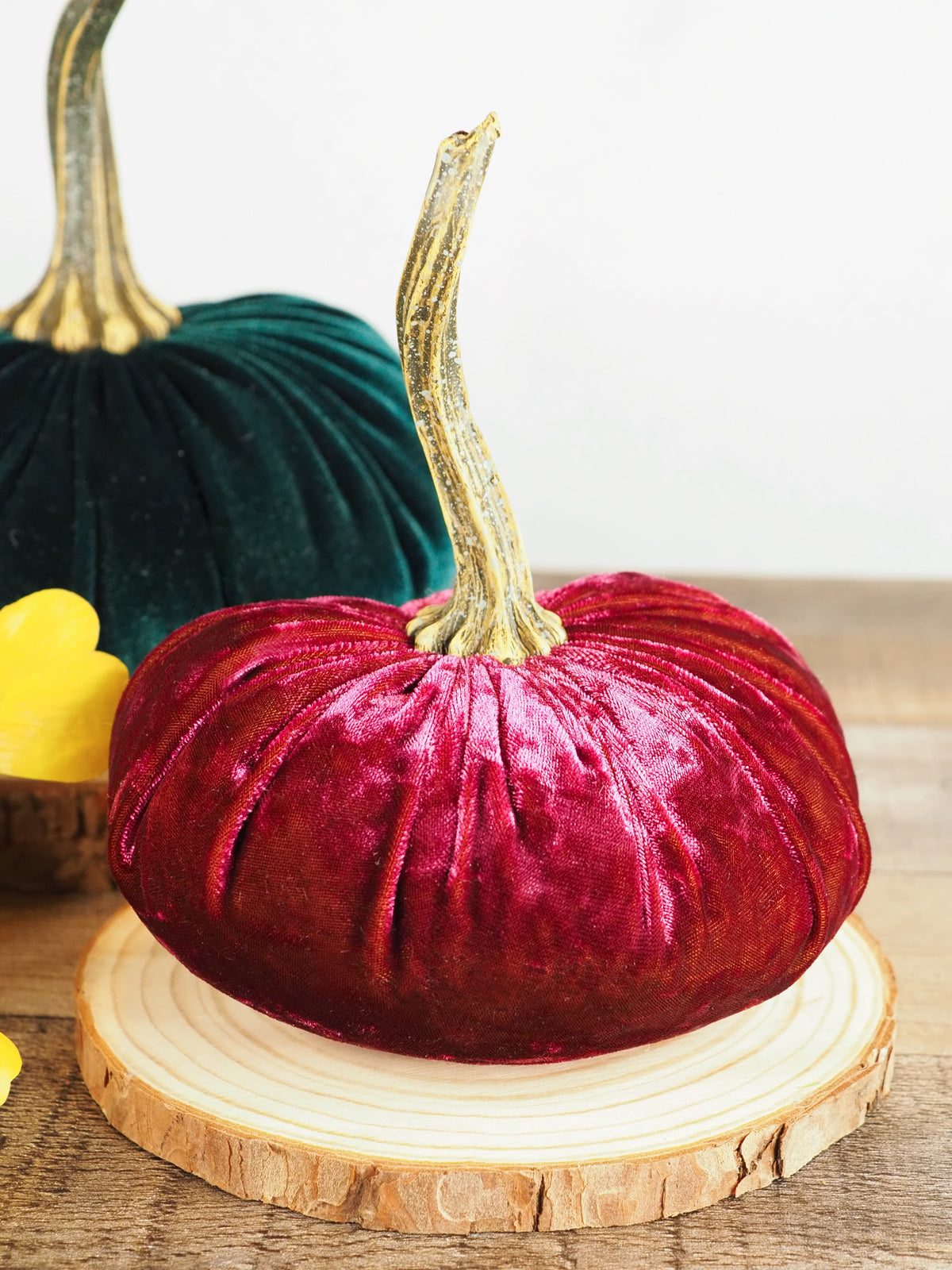 Handmade Velvet Pumpkin Set - Jewel Collection