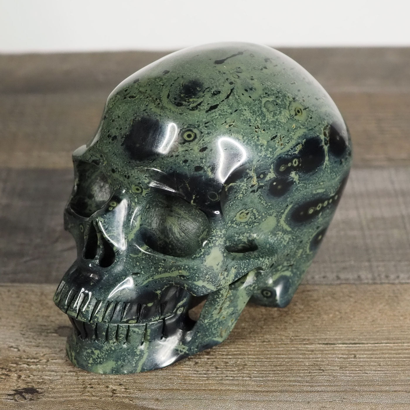 5" Extra-Detailed Kambaba Jasper Skull