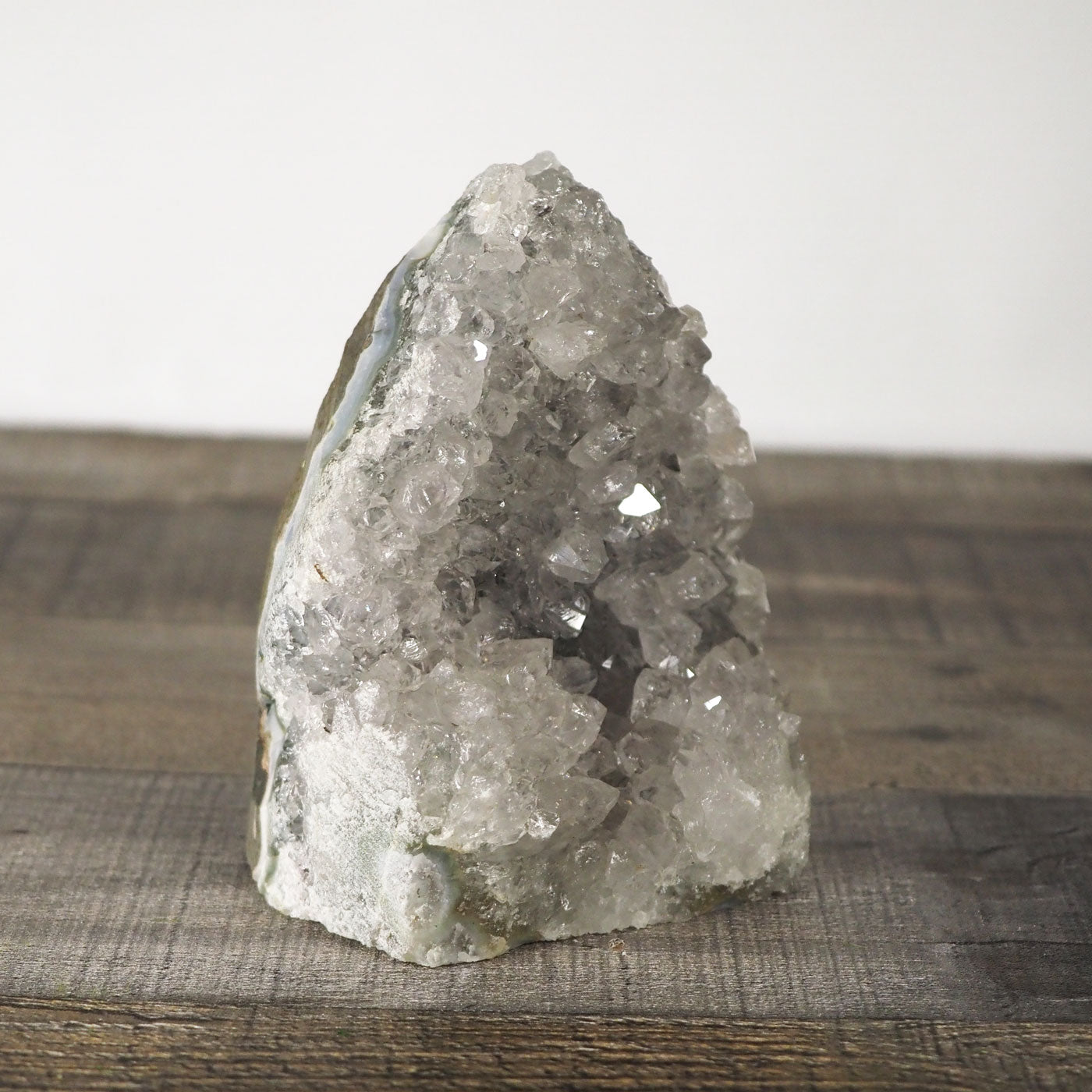 4.75" tall, sparkly free-standing Grey Nebula Amethyst cluster