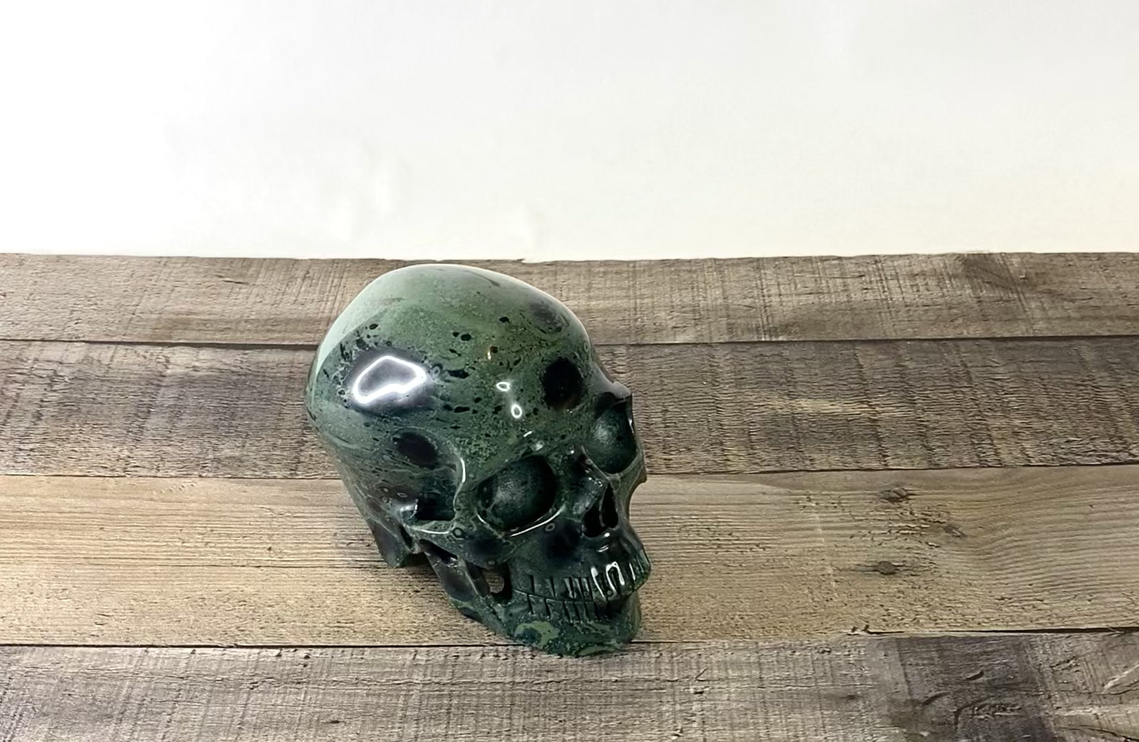 5" Extra-Detailed Kambaba Jasper Skull - Video