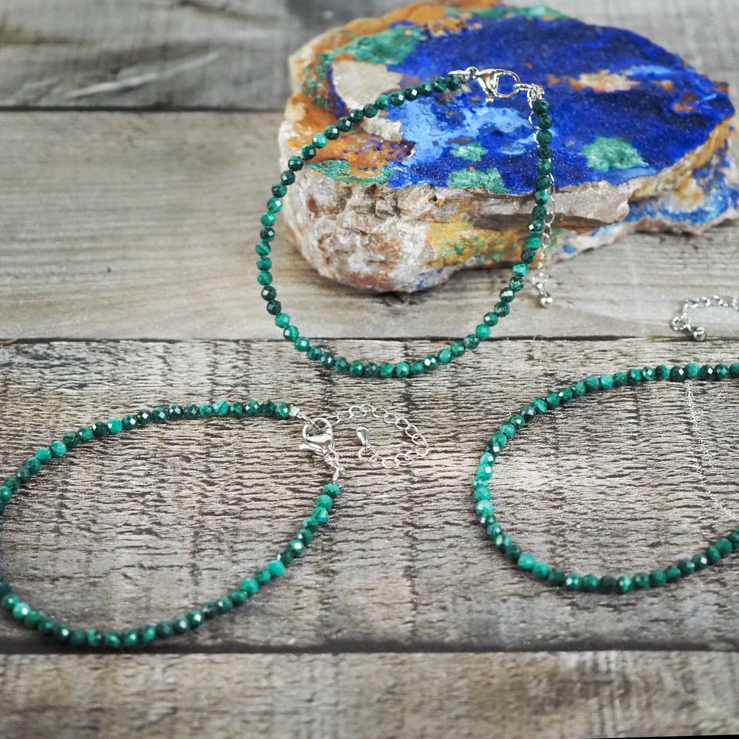 Faceted Malachite Bracelet