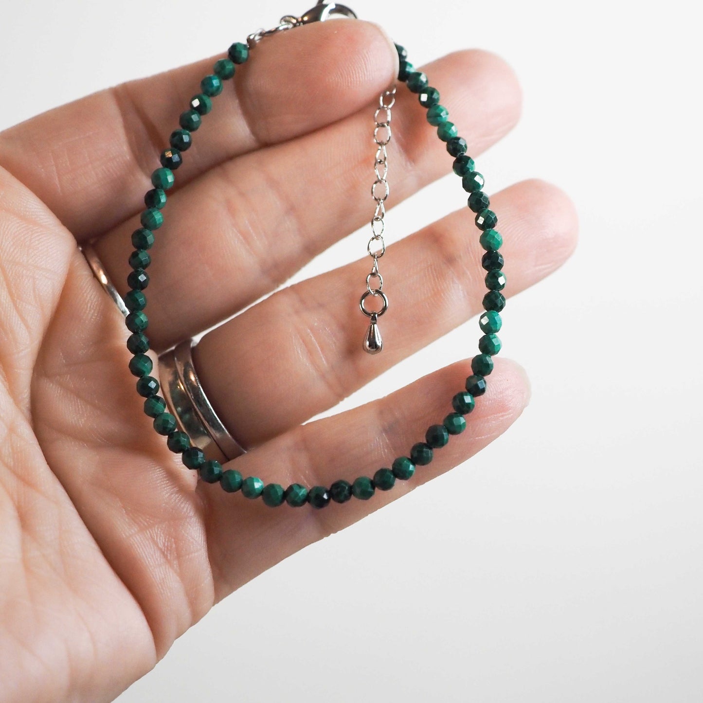 Faceted Malachite Bracelet