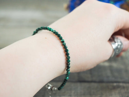 Faceted Malachite Bracelet