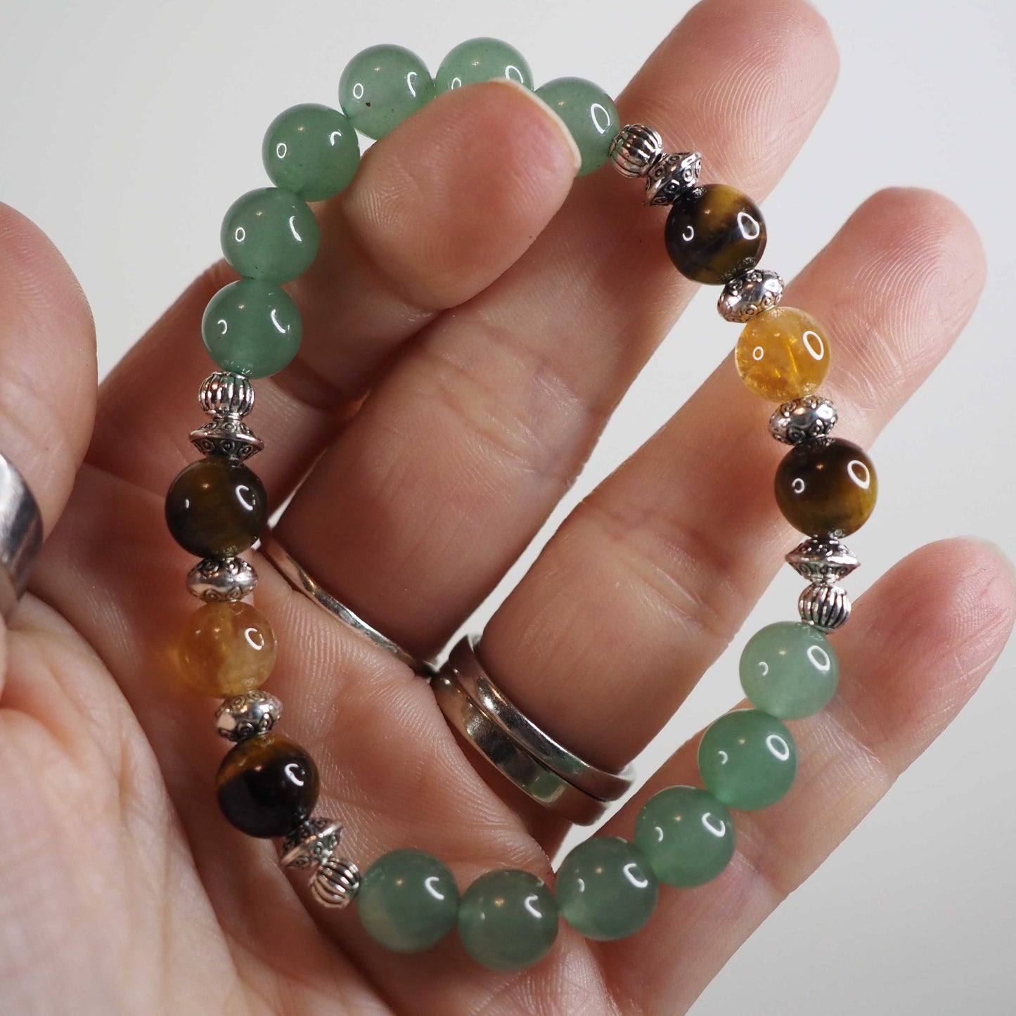 Abundance Bracelet (Citrine, Green Adventurine, Tiger's Eye)