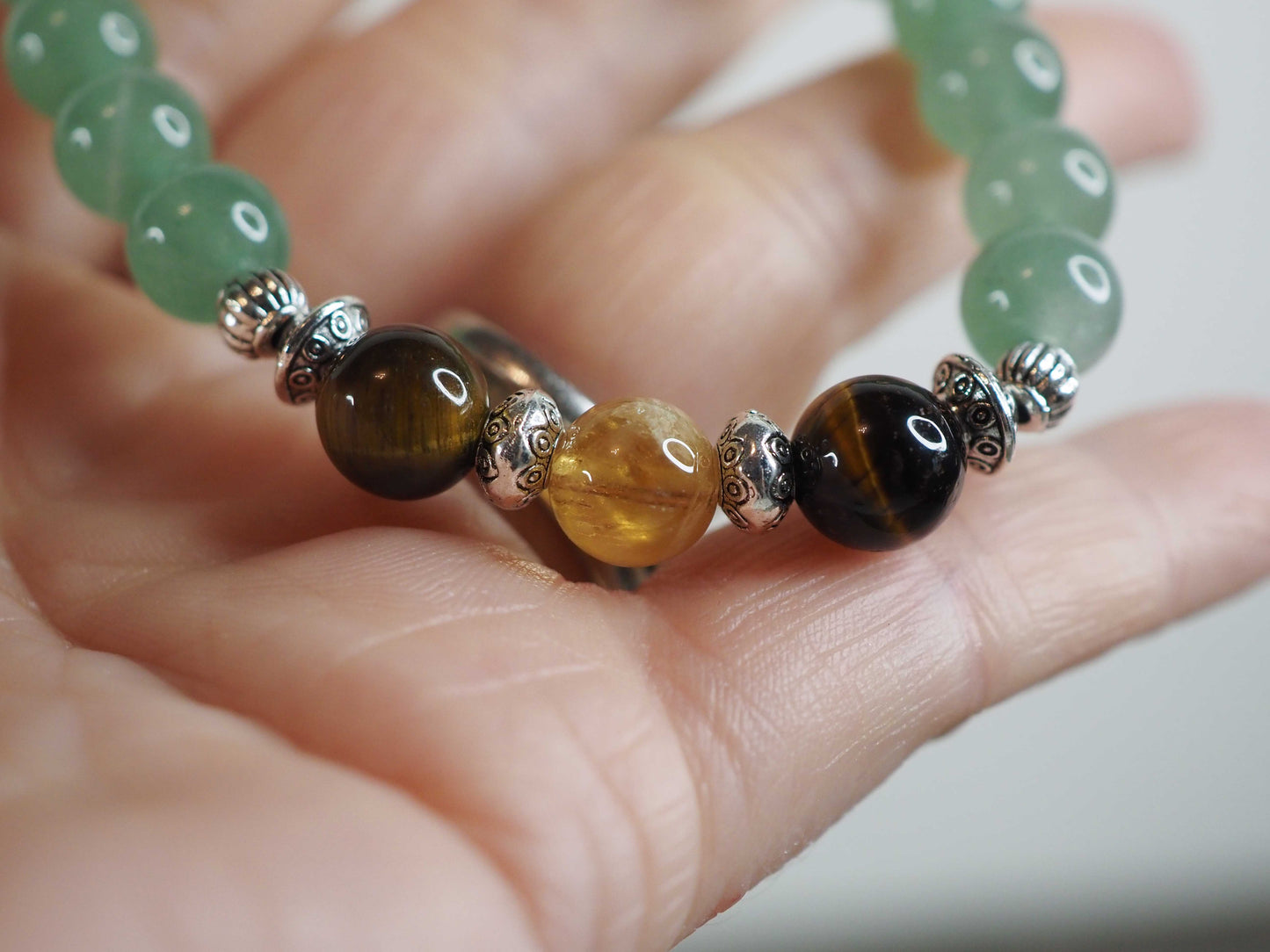 Abundance Bracelet (Citrine, Green Adventurine, Tiger's Eye)