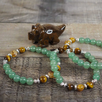 Abundance Bracelet (Citrine, Green Adventurine, Tiger's Eye)