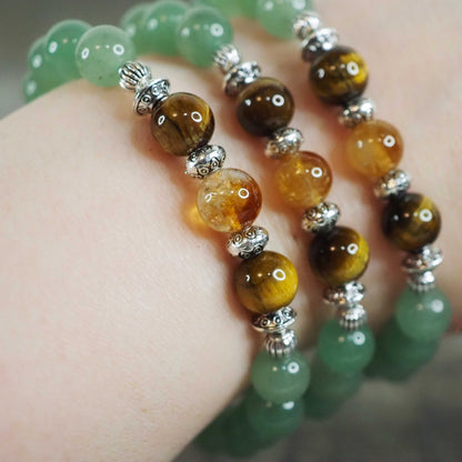 Abundance Bracelet (Citrine, Green Adventurine, Tiger's Eye)