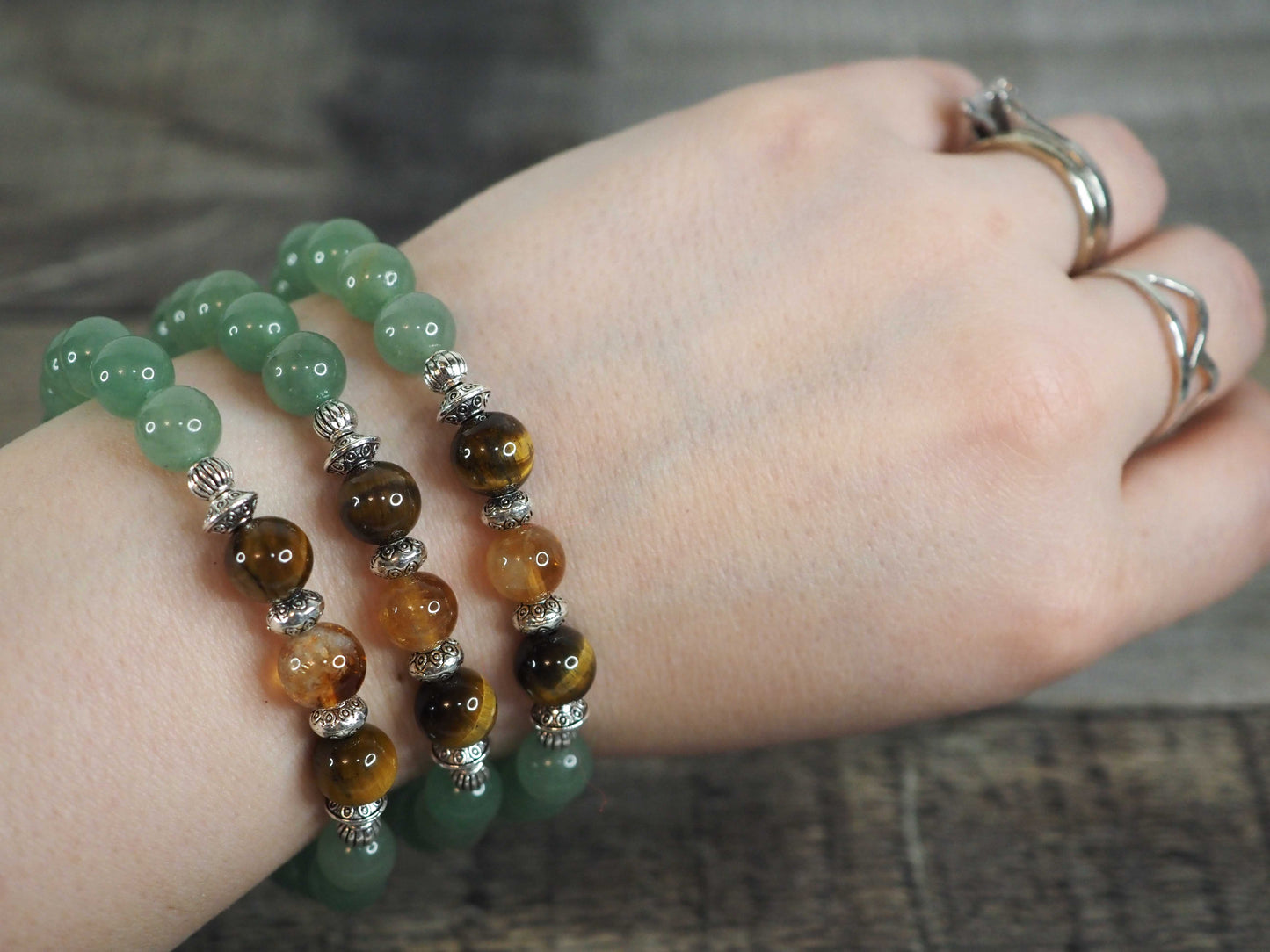 Abundance Bracelet (Citrine, Green Adventurine, Tiger's Eye)