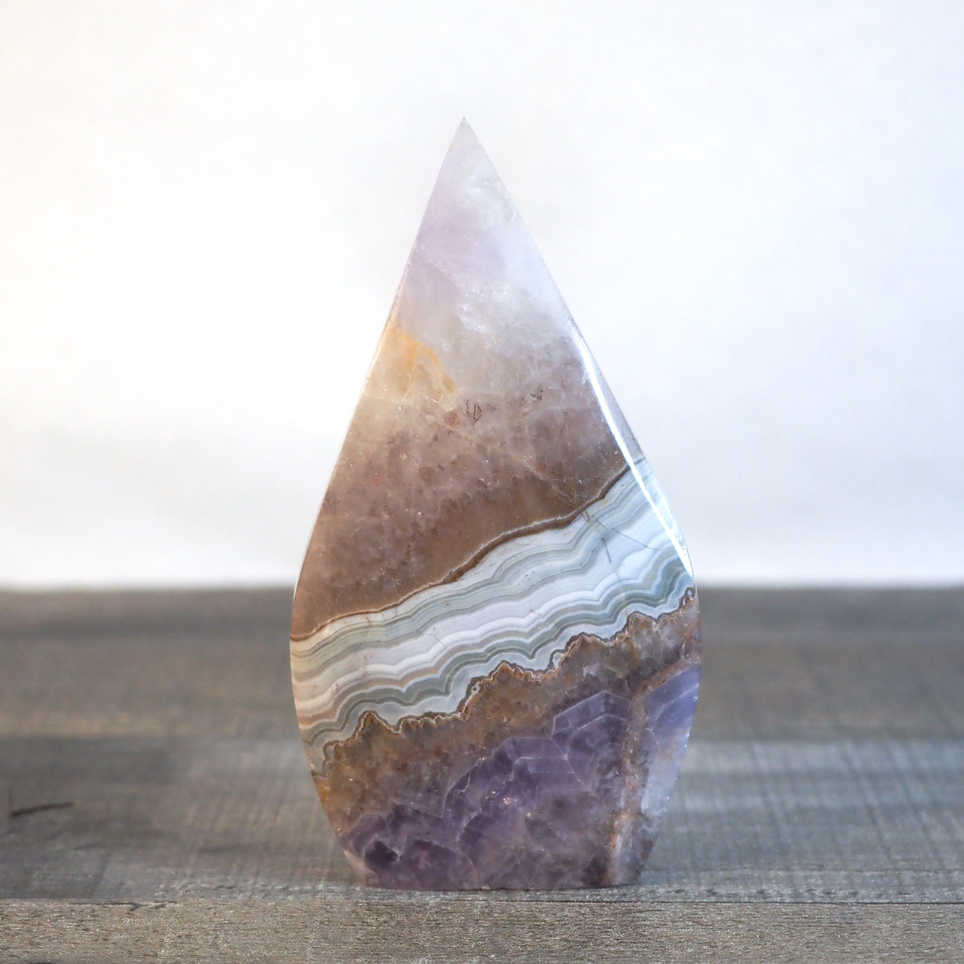 Amethyst and Banded Agate Flame C