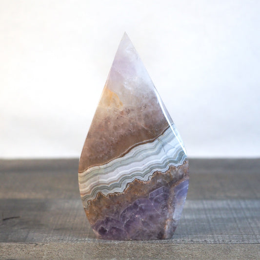 Amethyst and Banded Agate Flame C