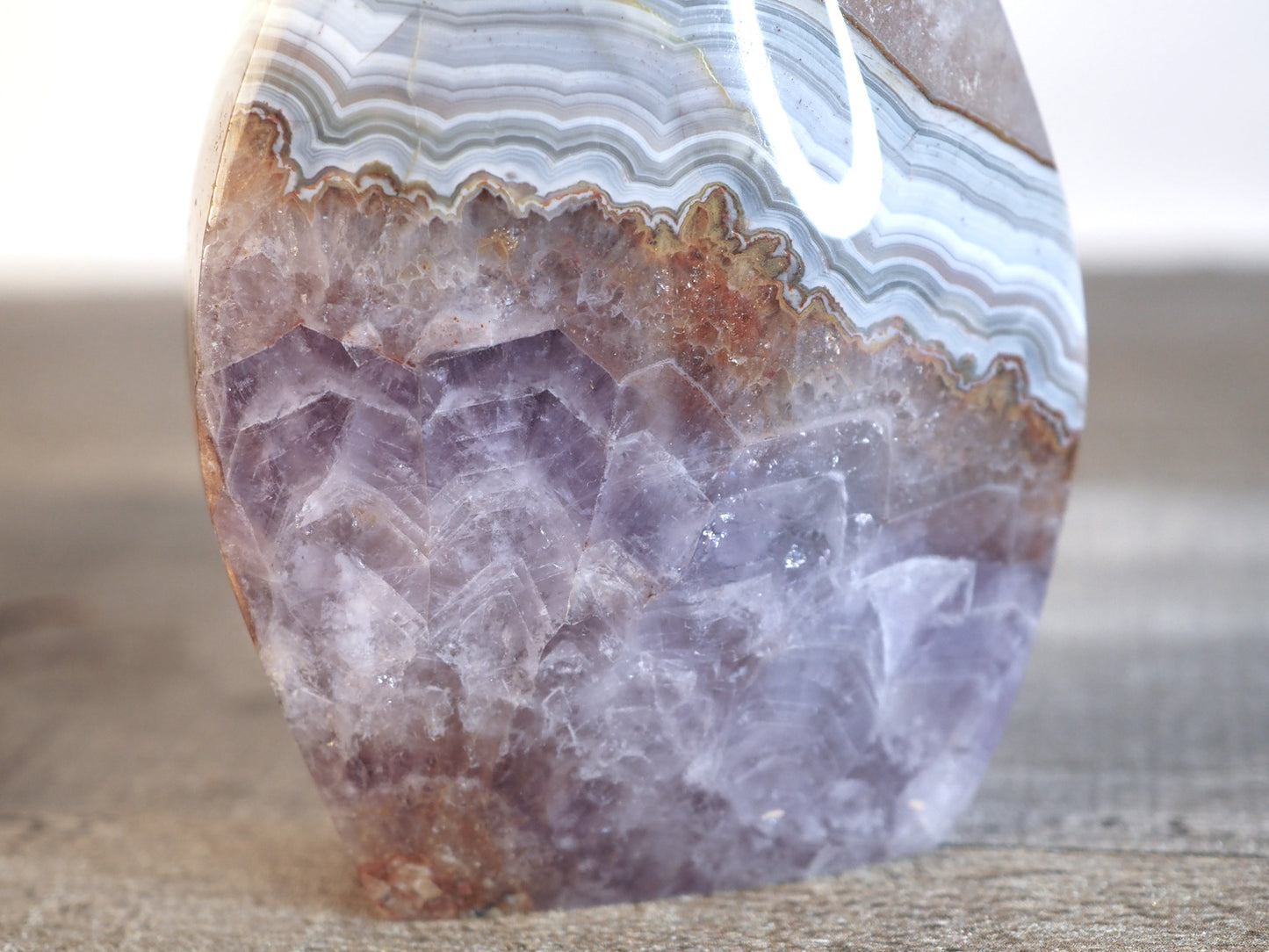 Amethyst and Banded Agate Flame C