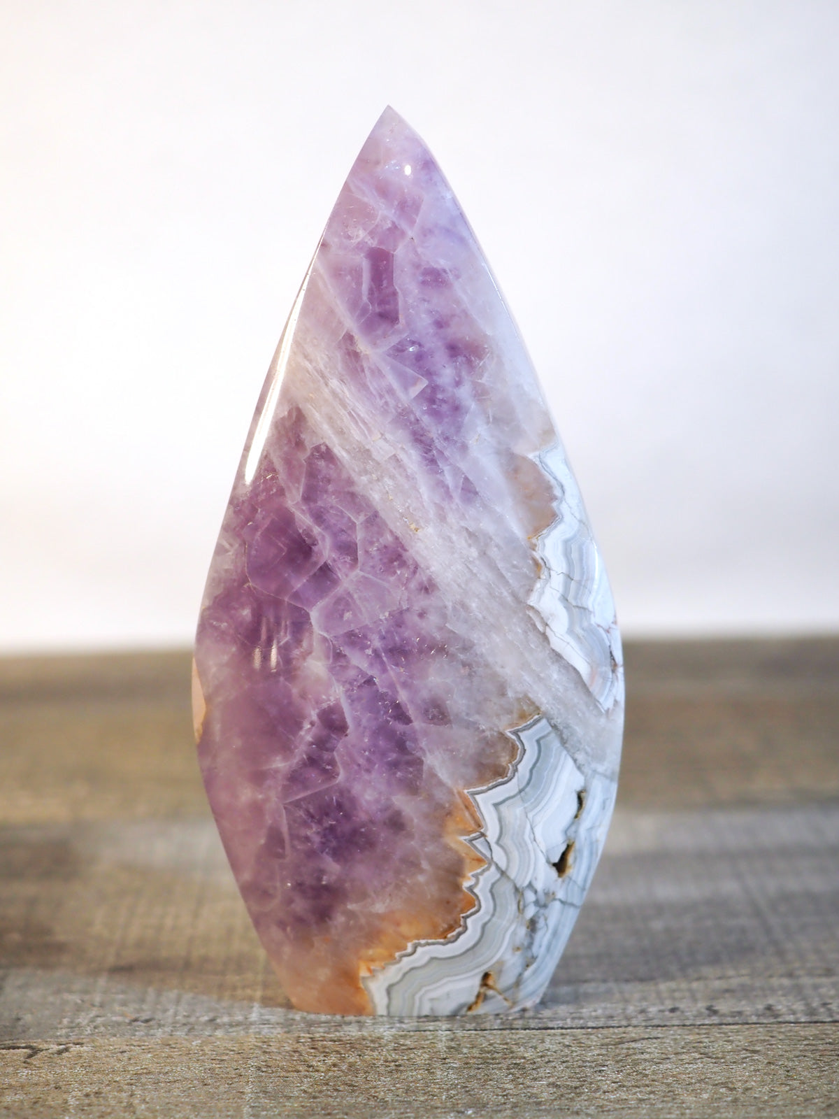 Amethyst and Banded Agate Flame I