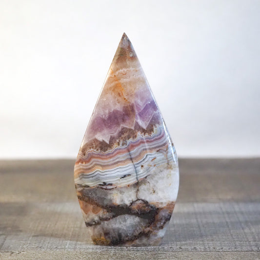 Amethyst and Banded Agate Flame J
