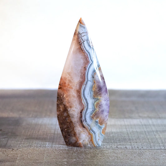 Amethyst and Banded Agate Flame K
