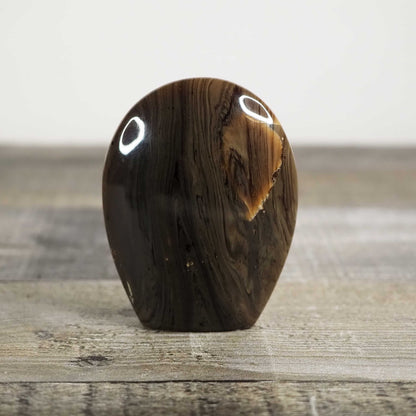 Deep, dark red Amber Freeform A from Indonesia