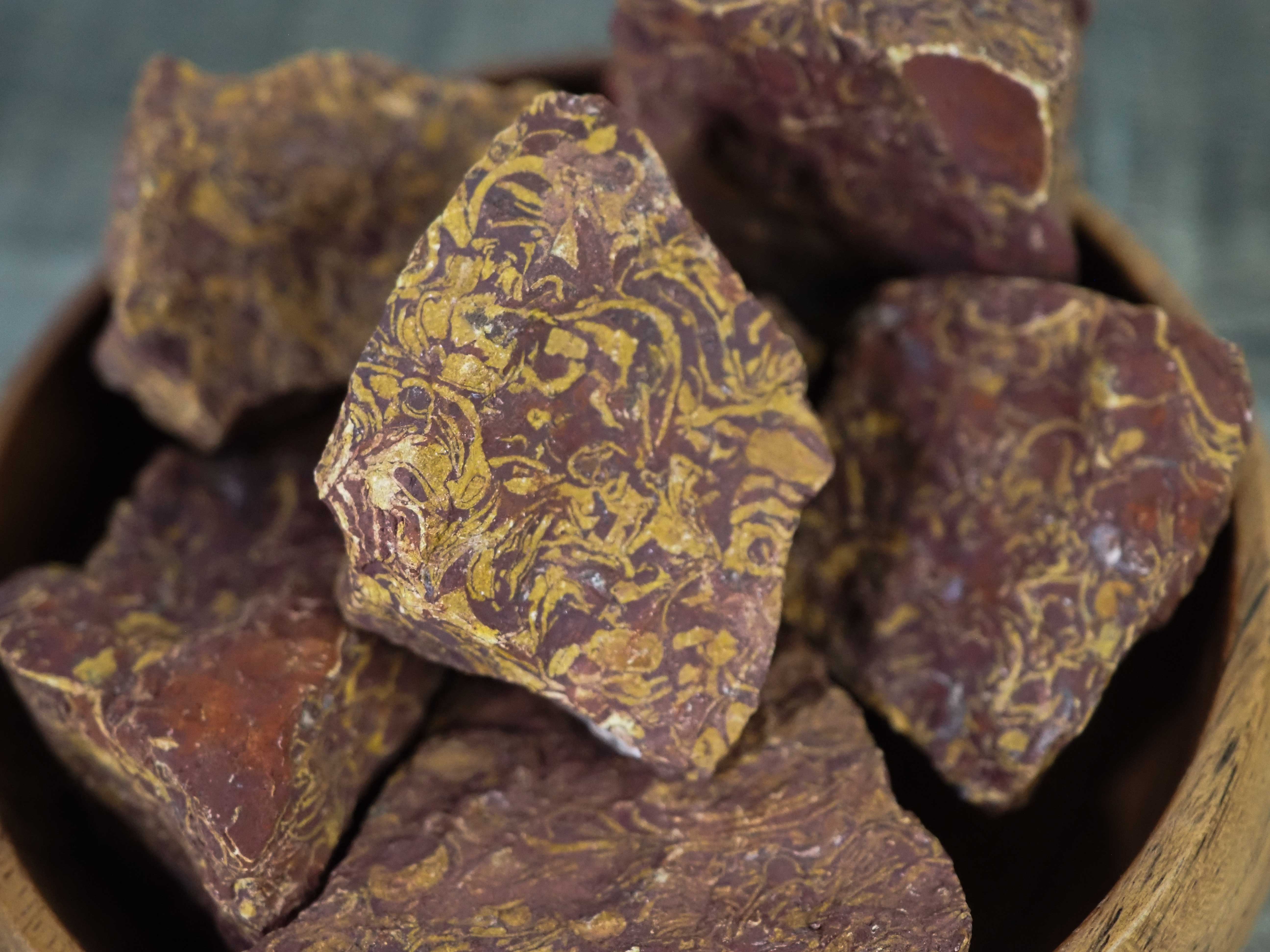 Rough Calligraphy Jasper from India