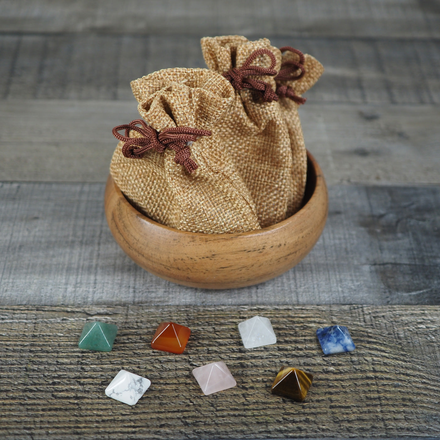 Mini Pyramid Tooth Mini Crystal Pyramid Set of 7 – The Triceratory