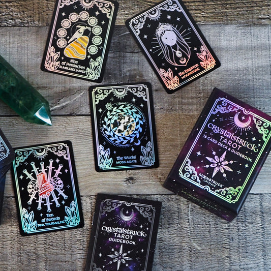 Mini Silver Crystalstruck Tarot© Deck by Moonstruck Crystals