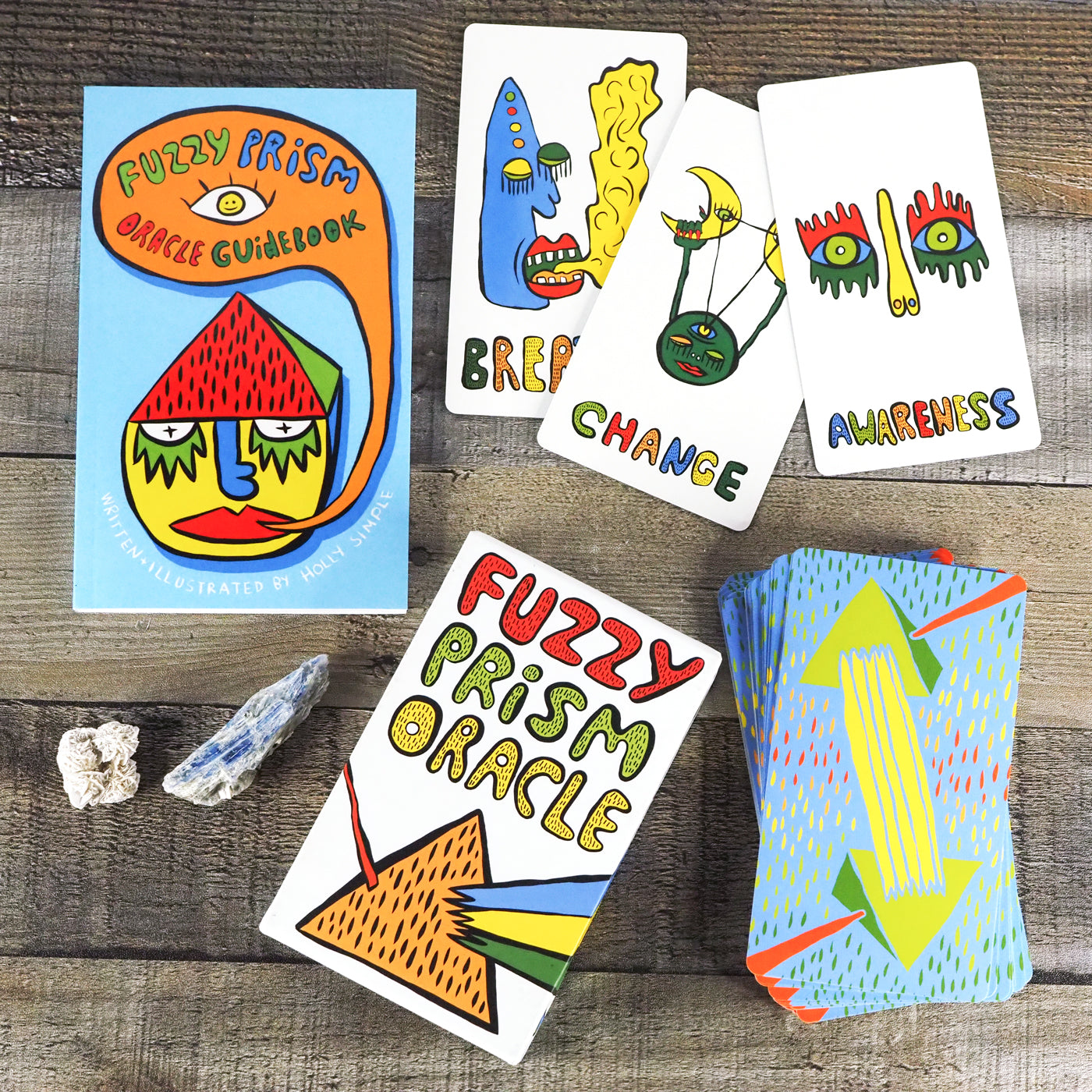 Fuzzy Prism Oracle Deck and Guidebook by Holly Simple – The Triceratory