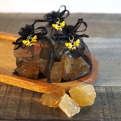 Golden Honey Calcite Magic Sacks