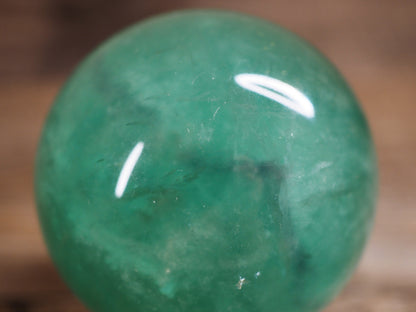 Bright Turquoise Green Fluorite Sphere B